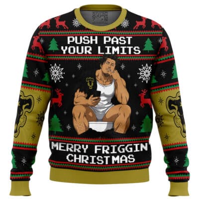 Yami on the Toilet Black Clover Ugly Christmas Sweater