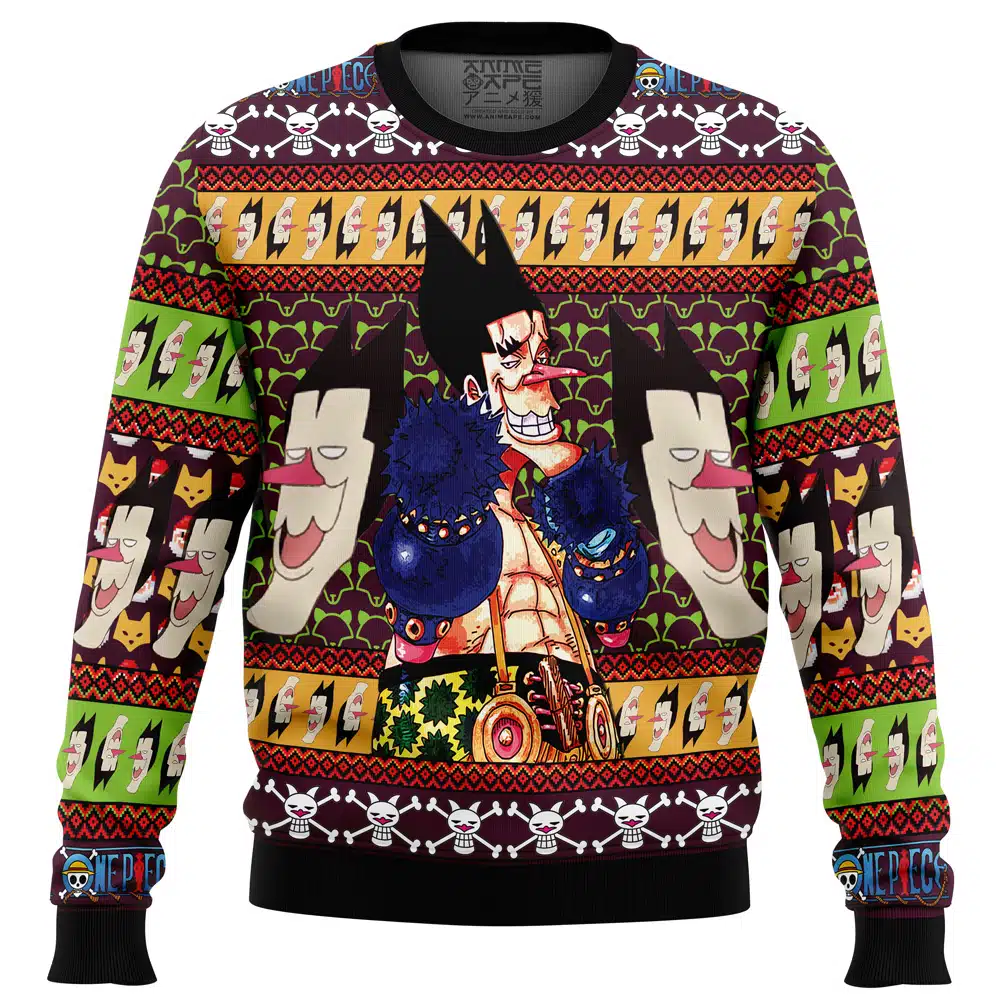 Christmas Foxy Face Bomb One Piece Ugly Christmas Sweater